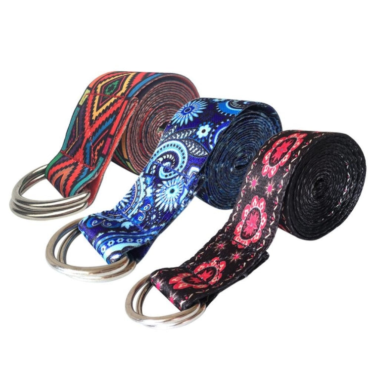 Color Pattern Stretch Band Yoga Stretch Band, Size: 185 x 3.8cm