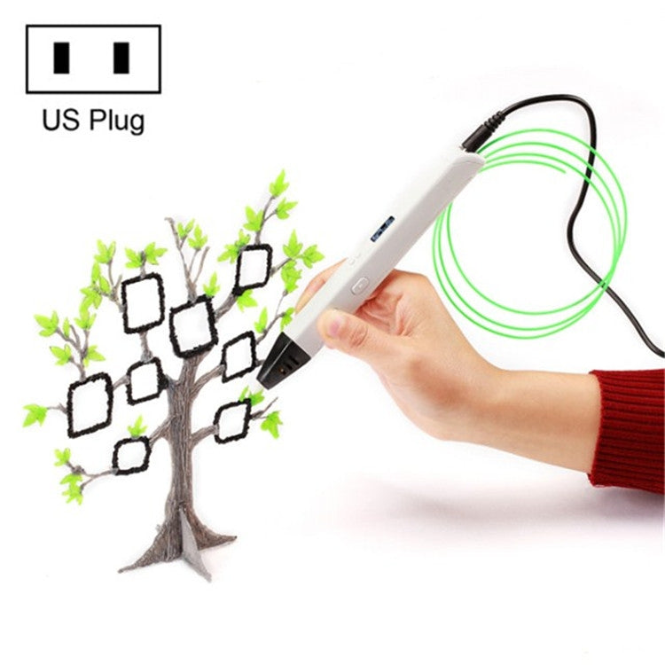 RP800A Childrens Educational Toys 3D Printing Pen, AU Plug, US Plug, UK Plug, EU Plug