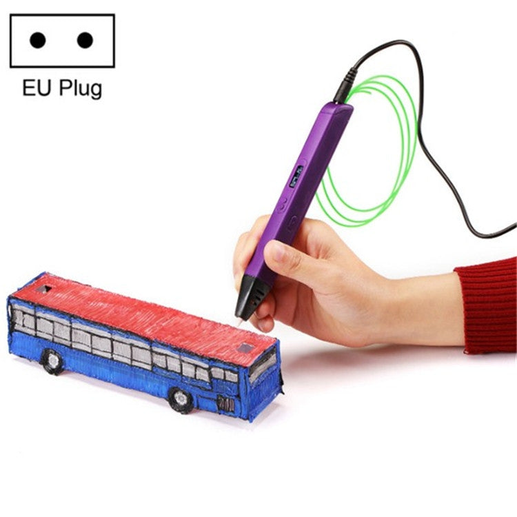 RP800A Childrens Educational Toys 3D Printing Pen, AU Plug, US Plug, UK Plug, EU Plug
