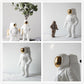 Astronaut Ceramic Model Dried Flowers Ceramic Vase for Tabletop Decor Tool, Walking, Walk, Salute