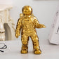 Astronaut Ceramic Model Dried Flowers Ceramic Vase for Tabletop Decor Tool, Walking, Walk, Salute