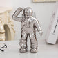 Astronaut Ceramic Model Dried Flowers Ceramic Vase for Tabletop Decor Tool, Walking, Walk, Salute
