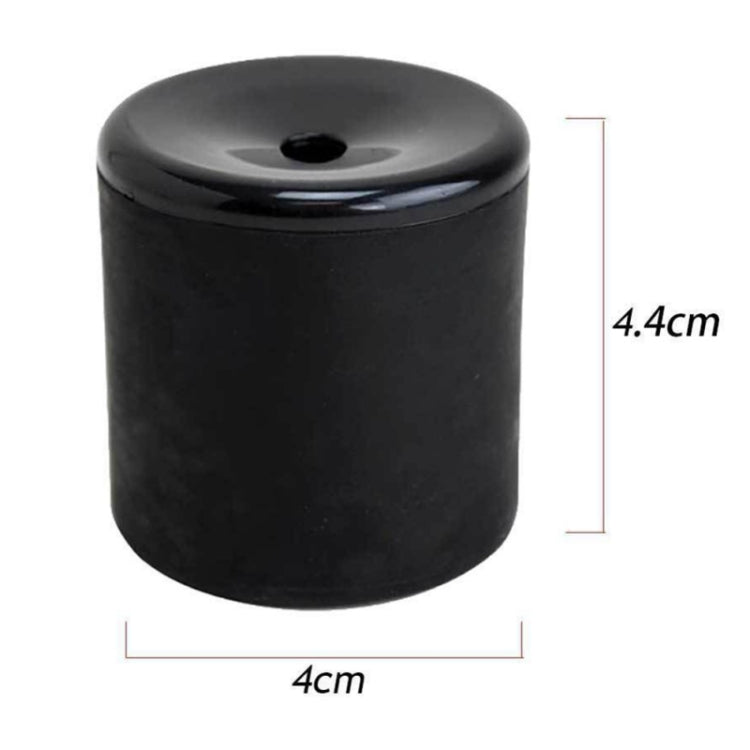 Black squeeze fart bucket toy with round lid and size markings shown