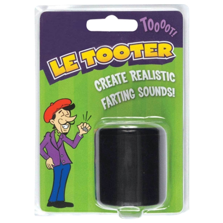 Le Tooter boxed fart sound squeeze bucket toy in a blister pack