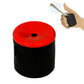 Black and red squeeze fart bucket toy with red top lid and center opening