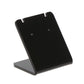 Black acrylic earring stand with base and two mounting holes
