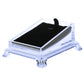 Clear acrylic bracelet and watch display tray with decorative side detailing