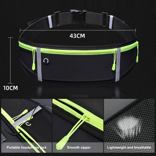 Outdoor Waterproof Belt Bag Sports Riding Mobile Phone Waist Bag, 7 inch