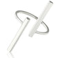Creative Simple Geometry Opening Finger Rings Personality Jewelry, Black, Silver, Gold