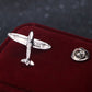 Retro Air Plane Brooches For Men, Gold, Sliver