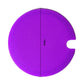 Purple silicone cup lid with tab opening and vent gap