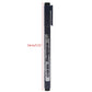 Engraver pen showing 14cm (5.51in) length marking and clip cap