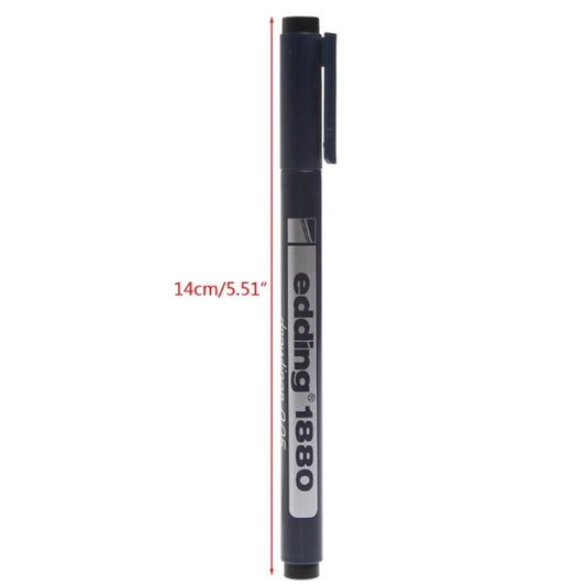 Engraver pen showing 14cm (5.51in) length marking and clip cap
