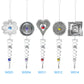 Foldable Metal Sheets Iron Wire Wind Chimes Home Garden Decoration