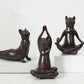 Yoga Cat Animal Figurine Home Decoration Crafts