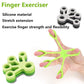 Silicone finger exerciser tensioner rings with green and dark gray sets