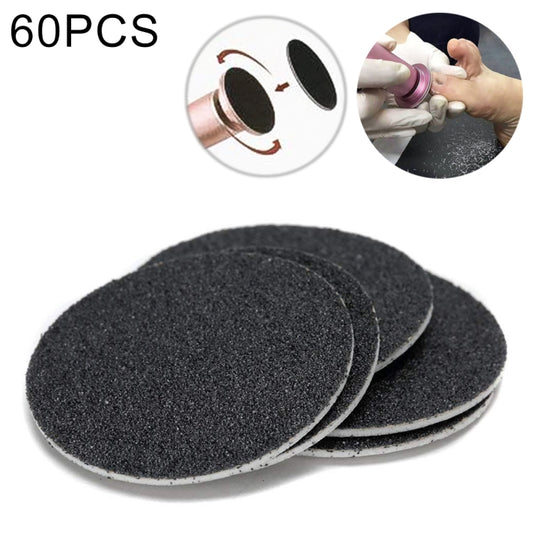 60 PCS Replacement Sandpaper Disk for Electric Foot Polisher, 60 Mesh (Grit), 80 Mesh(Medium Sand), 100 Mesh(Fine Sand), 180 Mesh(Extra Fine Sand)