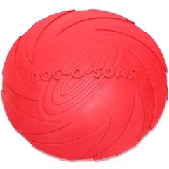 Pet toys Large Dog Flying Discs Trainning Puppy Toy Rubber Fetch Flying Disc Frisby, 15x15x2cm, 18x18x3cm