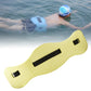 Yellow EVA floating foam swim belt with adjustable black web strap and buckle