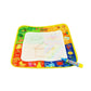 Children’s magic water drawing cloth mat with animal-themed frame and water pen.