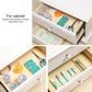 Waterproof cabinet drawer pad mat placed inside drawer for organizing items