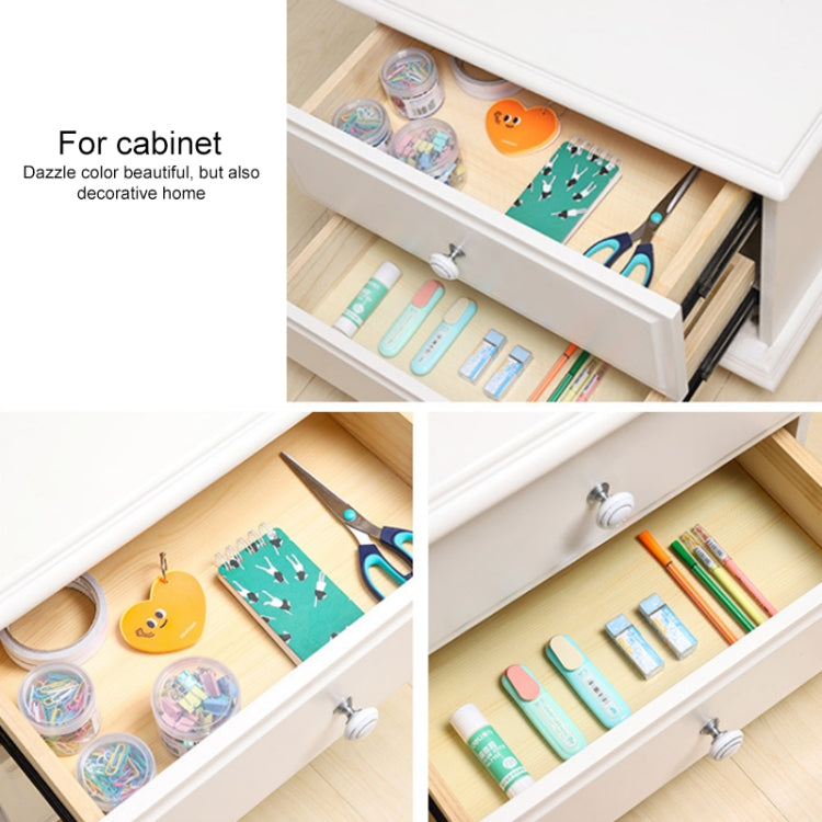 Waterproof cabinet drawer pad mat placed inside drawer for organizing items