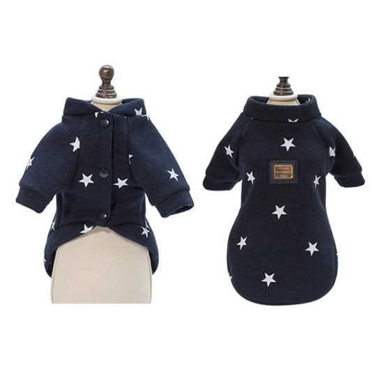 Pet Fall and Winter Five-pointed Star Pattern Sweater Pet Warm Clothes, S, M, L, XL, XXL