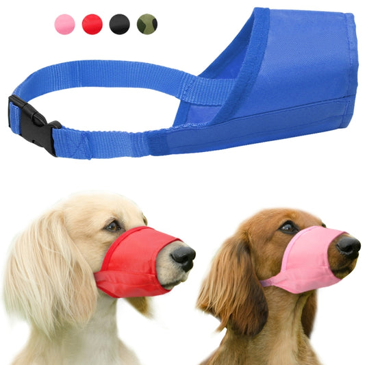Pet Supplier Dog Muzzle Breathable Nylon Comfortable Soft Mesh Adjustable Pet Mouth Mask Prevent Bite, 12cm, 14cm, 16cm, 18cm, 20cm, 22cm, 24cm