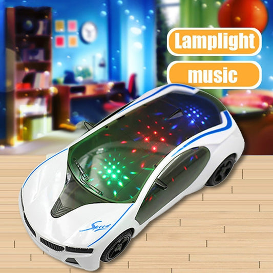 3D Supercar Style Electric Toy With Wheel Lights Music Singing Kids Boys Girls Gift Electric Universal, 3D Supercar Electric Toy