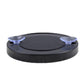 Black round makeup mirror base with two suction cups for secure mounting