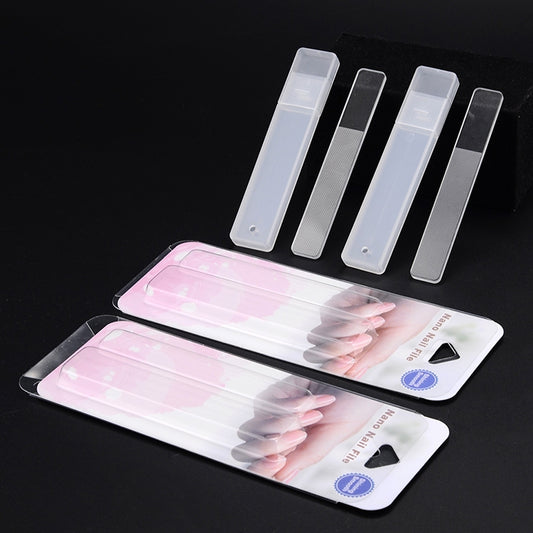 5 PCS Nano Crystal Glass Nail File Manicure Polish Manicure Tool, Plastic Box