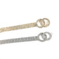 Women Double Loop Shape Diamond Belt Waist Chain, 120cm