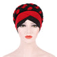 Two-color Braided Milk Silk Turban Cap, M（56-58cm）