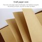 Kraft paper core pages inside a spiral notebook journal, shown in stacked close-up