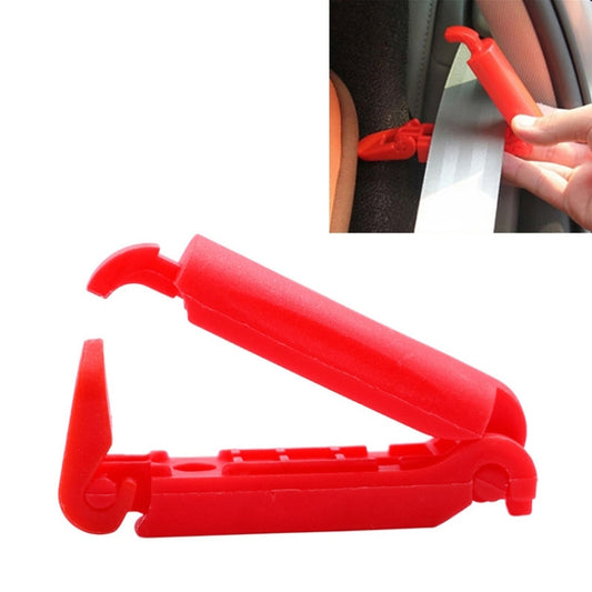 Red child car seat belt slip-resistant buckle lock clip