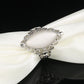 Women Vintage Ethnic Style Waterdrops Opal Oval Ring, 6, 7, 8, 9