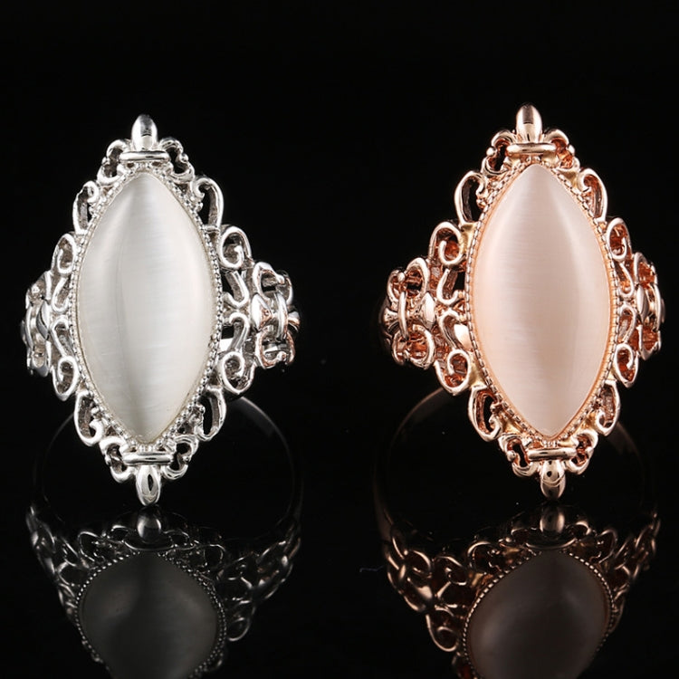 Women Vintage Ethnic Style Waterdrops Opal Oval Ring, 6, 7, 8, 9