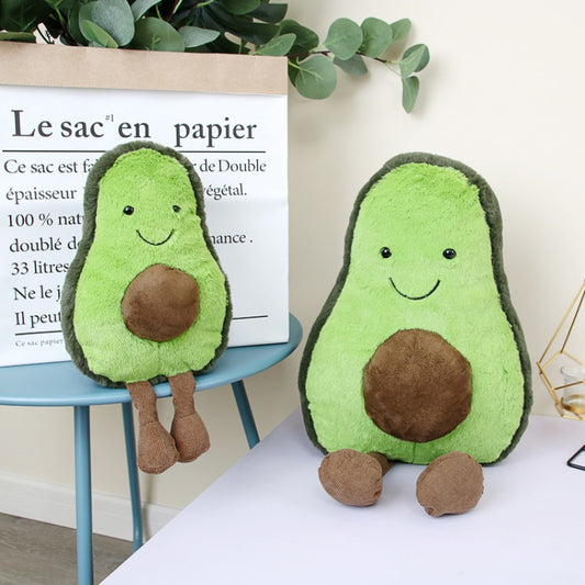 Cute Cartoon Avocado Plush Pillow Toy 22~45Cm Avocado With Feet Children Fruit Avocado Stuffed Plush Pillow Toy Gift for Child