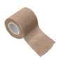 Self-adhesive elastic bandage roll, beige mesh fabric