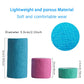 Colored self-adhesive elastic bandage rolls, teal, purple, green