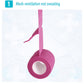 Self-adhesive elastic bandage roll with pink strip, mesh texture