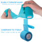 Blue self-adhesive elastic bandage roll with adhesive strip