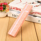 Pink rectangular necklace gift box with bow and ribbon trim