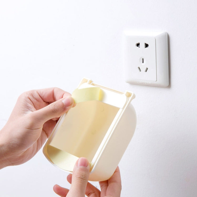 Switch protective cover snap-on insert, cream with golden-yellow opening