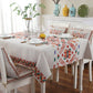 Retro Pattern Linen Table Cloth For Dinner Home Decor Dustproof Table Cover, 85x85cm, 110x110cm, 110x160cm, 130x180cm, 140x140cm, 140x200cm