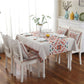Retro Pattern Linen Table Cloth For Dinner Home Decor Dustproof Table Cover, 85x85cm, 110x110cm, 110x160cm, 130x180cm, 140x140cm, 140x200cm