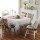Retro Pattern Linen Table Cloth For Dinner Home Decor Dustproof Table Cover, 85x85cm, 110x110cm, 110x160cm, 130x180cm, 140x140cm, 140x200cm