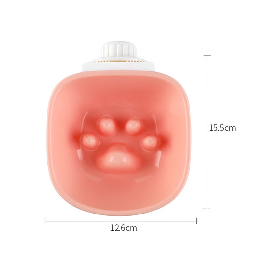 Dog and Cat Anti-choke Feeding Water Hanging Bowl Creative Plastic Pet Bowl, Anti-choke, Footprint