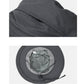Dark gray anti-mosquito sun hat brim with stitched edge detail