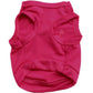 Magenta dog crown vest back view with cutout arm and leg openings